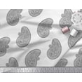 thumbnail image 3 of Soimoi Poly Georgette Fabric Paisley Block Decor Fabric Printed Yard 42 Inch Wide, 3 of 3