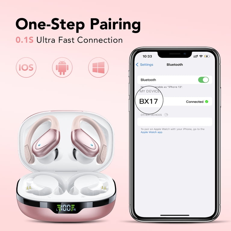 Tikland Wireless Earbuds with Earhooks, 60H Battery photo 4