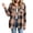 Light Brown, variant on Women's Plaid Flannel Shirt Long Sleeve Button Down Casual Checkered Blouse Oversized Lumberjack Top Red Black Buffalo Plaid Winter Fall Fashion Loose Fit Tunic Soft Cotton Blend Outerwear