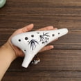 thumbnail image 3 of Ocarina de cerámica de 12 agujeros, idea de regalo pintada a mano para músico principiante, fácil de aprender 366, 3 of 5