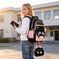 thumbnail image 2 of Weebloom Large School Backpack With Lunch Box Pencil Case For Kids Boys Girls Cute 3Pcs School Bags Set Daypack Bookbag Elementary Middle High School Pink, 2 of 5