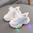 thumbnail image 2 of WXFAZCVU Girls Light Up Sneakers Round Toe Soft Soled Casual Outdoor Lightweight Shoes Size 5.5, 2 of 4