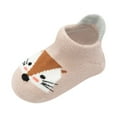 thumbnail image 4 of Zwiiyzr Newborn Baby Non Slip Grip Socks Barefoot Shoes First Walkers Toddler Boys Girls Keep Warm Kids Soft Dispensing Indoor Socks for 0-5 Years Pink, 4 of 4