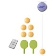 thumbnail image 1 of Juego de entrenador de tenis de mesa eléctrico, juego de raqueta y pelota de tenis de mesa, juguetes interactivos portátiles de práctica individual, 1 of 8