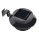 thumbnail image 4 of sweethay 4pcs Valla LED Lámpara IP65 Impermeable Luz de pared solar Canalón solar brillante Encendido / apagado automático Lámpara de camino al aire libre Iluminación y accesorios Negro sweethay HA027755-01, 4 of 8