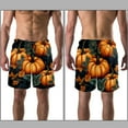 thumbnail image 3 of luoweisi Men's Beach Shorts Quick Dry Swim Trunks with Mesh Lining Thanksgiving Pumpkin 2XL, 3 of 5