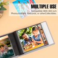 thumbnail image 2 of czcpp-Small Photo Album 4x4 Hold 64 Photo - 2 Pack, Fabric Linen Cover 4x4 Photo Album Book, Black Inner Page Photo Album for 4x4 Picture Artwork, Wedding Family Baby Photo Album (Gray), 2 of 4