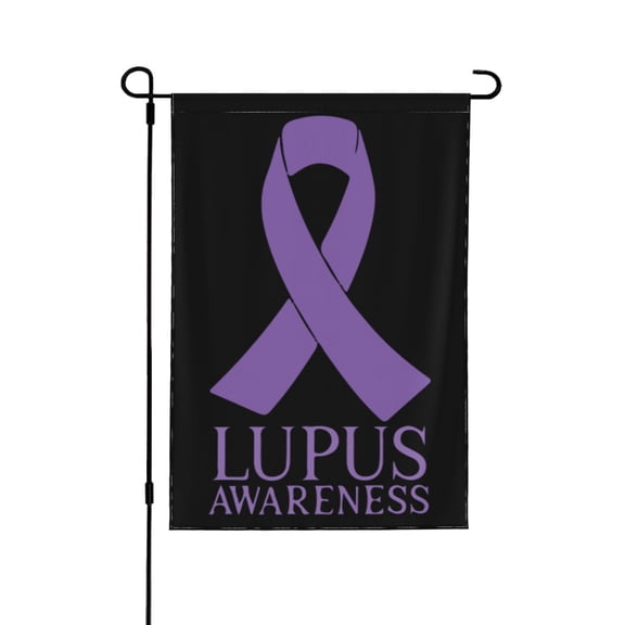 Lupus Awareness Garden Flag 12.5x18 Inch Double Sided Decorations Outdoor Yard Flags For Outside Lawn Porch Garden Decor