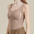 thumbnail image 2 of Xijirk Tank Tops for Women Seamless Thermal Underwear Top with Fixed Cup Textured Brushed for Warmth and Comfort,XL, 2 of 5