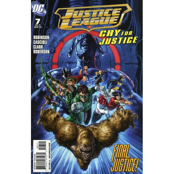 Justice League: Cry for Justice #7 VF ; DC Comic Book
