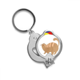 thumbnail image 1 of Brown Fat Cat Animal Watercolor Nail Clippers Sharp Fingernail Stainless Steel Cutter, 1 of 3