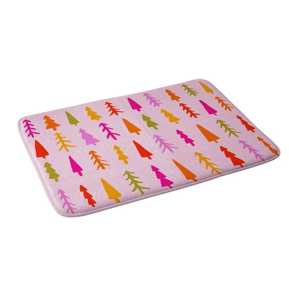 Society6 Doodle By Meg Tree Print Bath Mat 34" x 21"