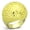 Topaz, variant on Alamode TK1369-5 IP Gold Ion Plating Stainless Steel Ring with Epoxy, White - Size 5