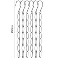 thumbnail image 6 of Mosey 6/10Pcs Metal Chain Clothes Hanger Organizer with 7 Slots Multiple Hangers in One Collapsible Vertical Space Saving Hanger Multifunctional Closet Organizer, 6 of 8