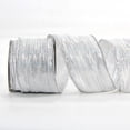 thumbnail image 2 of SLYNSHome Metallic Sheer Crinkle Ribbon With Wired Edge,Silver Iridescent Polyester Decorative Ribbon For Gift Wrapping, Bow Craft, Wedding And Party DIY Decor, 9 Meters, 2 of 6