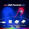 thumbnail image 3 of UPONRAY Rooster Neon Signs, 12.8"*14" Dimmable & USB-Powered LED Neon Light, Stylish Wall Decor for Bedroom, Party, Game Room, Man Cave, Bar, 3 of 11