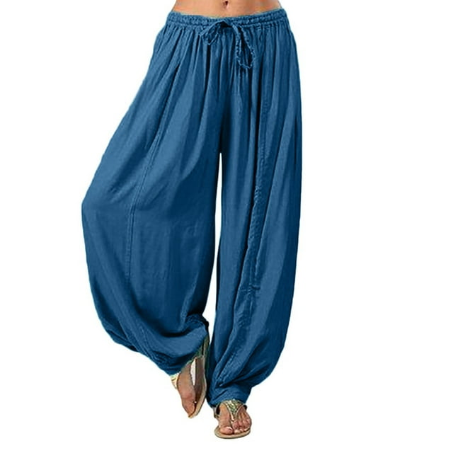Pantalon Harem Décontracté Grande Taille pour Femmes Pantalon de Yoga Décontracté pour Femmes Pantalon de Yoga Décontracté pour Femmes Pantalon de Randonnée pour Femmes avec Poches Pantalon de Survêtement pour Femmes