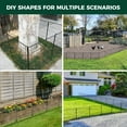 thumbnail image 6 of Decorative Garden Fence for Outdoor Use - 24in(H) x 14.8ft(L) 8 Panels - Metal Animal Barrier for Dogs & Rabbits, Flower & Plant Edging for Yard & Patios, 6 of 6