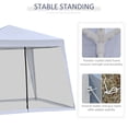 thumbnail image 4 of 10x10ft Grey Patio Gazebo Tent with Netting - Outdoor Canopy for Parties & Garden Shade - Weather-Resistant Steel Frame & UV Protection, 4 of 7