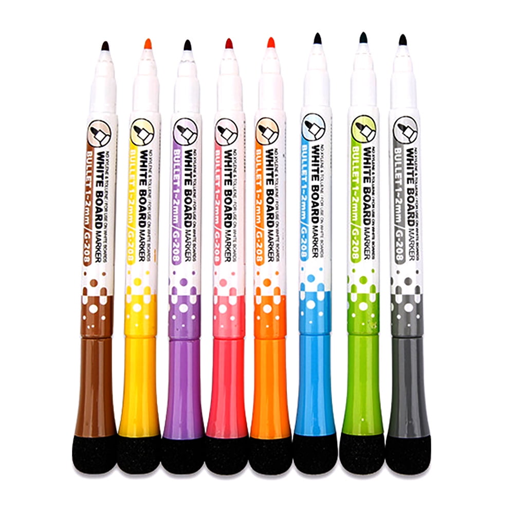 Magnetic Marker Erasable Whiteboard Marker Colorful Convenient Whiteboard Pen