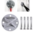 thumbnail image 1 of Gancho de tejado perfecl Correas de Suspensión de acero Anillos de Gimnasia Columpio Hamaca Ancla de Montaje en Pared 250 Kg Soporte de Carga, 1 of 8