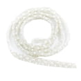 thumbnail image 4 of Cinta de Encaje Apliques Flecos de Perlas Sunnimix 1 Yarda Imitación Perlas Blanco, 4 of 8