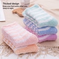 thumbnail image 2 of Linyer 1 Pair Female Sock Cold Winter Warming Thicken Socks Warm Sleeping Soft Comfortable Footwear for Home Bedroom Dormitory Purple, 2 of 5