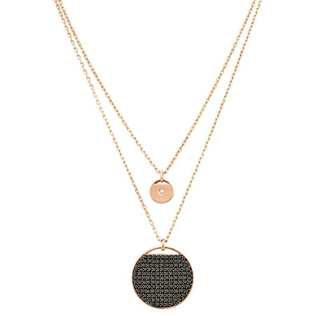 - Swarovski Rose Gold-tone Ginger Layered Necklace 5347299