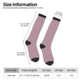 thumbnail image 3 of Knee High Socks for Women Red White And Blue Striped Long Tube Sock Uniform Socks, 3 of 7