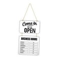thumbnail image 4 of Kuntesetty Business Hours Sign Flip Open Closed Sign for Florist Coffee Bar Shop Window white, 4 of 9