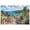 Unframe-style, variant on Coastal Town Canvas Wall Art Mediterranean Seaside Village Oil Painting Poster Vibrant Ocean View Palm Trees Landscape Pictures for Living Room Bedroom Home Decor