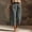 Dark Gray, variant on Women's Linen-Blend Wide Leg Pants, Cargo Style, Loose Breathable Trousers for Summer Outdoor Navy S