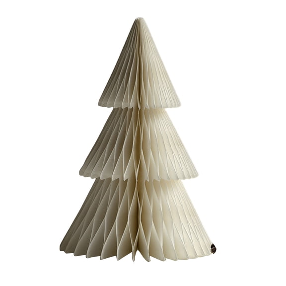 Shoreew Paper Christmas Tree 3D Honeycomb Paper Xmas Tree Ornament Rustic Tabletop Centerpiece for Office Home School Decor
