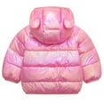 thumbnail image 6 of HWJAD Winter Down Coats for Kids Baby Boys Girls Light Puffer Padded Jacket Bear Hoods Toddler Outerwear, 6 of 7