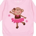 thumbnail image 3 of Inktastic Ballerina Dance Monkey Toddler Sweatshirt, 3 of 4