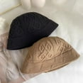 thumbnail image 2 of CoCopeaunts Women Twist Knitted Bucket Hats Winter Warm Fisherman Hat Autumn Ladies Handmade Crochet Fishing Caps Female Panama Bob Gorros, 2 of 6