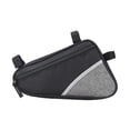 thumbnail image 3 of Bolsa para cuadro de bicicleta, bolsa impermeable para bicicleta, triangular, conecta el tubo del cuadro. Gris, 3 of 9
