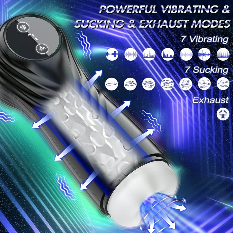 Centerel Automatic Male Masturbator with 7 Vibration Modes, Adult Sex Toys  for Men