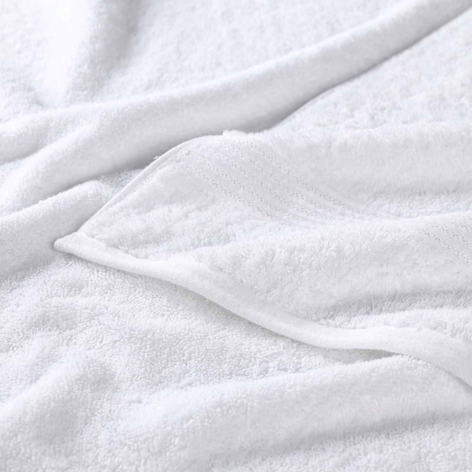 Superior Derry Solid Egyptian Cotton 8-Piece Hand Towel Set, White