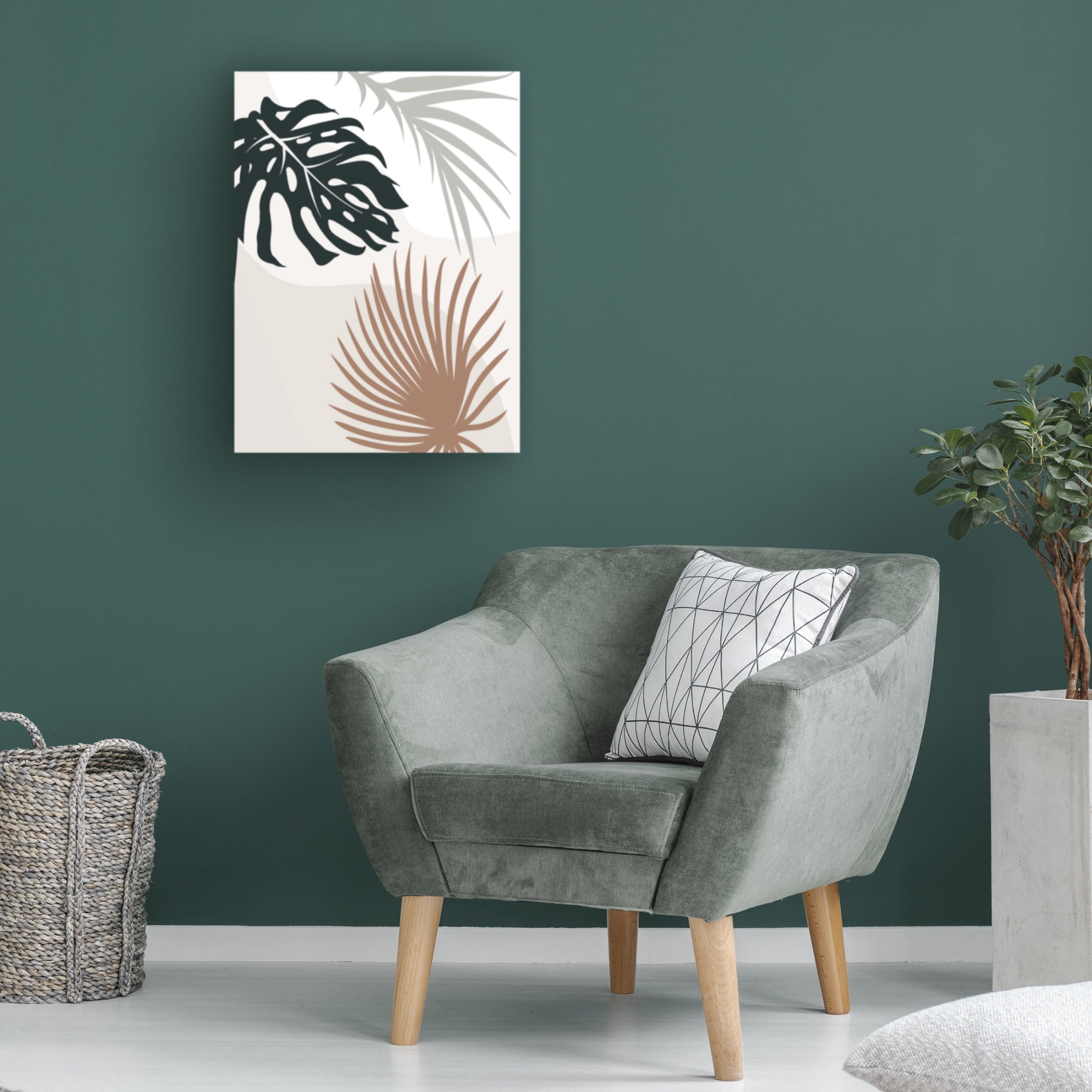 Trademark Fine Art Beth Cai  Tropical Leaves No3 Canvas Wall Art