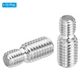 thumbnail image 3 of Uxcell M8x1.25 to M10x1.5 Double End Threaded Stud Screw Bolt 304 Stainless Steel Rod Reducer Adapter 25mm Long 10pcs, 3 of 5
