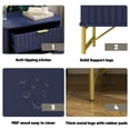 thumbnail image 6 of Boyel Living Bedside Table, Modern Nightstand End Side Table with 2 Drawers for Bedroom Living Room, Blue, 6 of 6