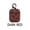 Dark Red Pattern, variant on Apple Airpods 2/1 Classic PU Leather Pattern Design Protective Hard Case Cover with Keychain