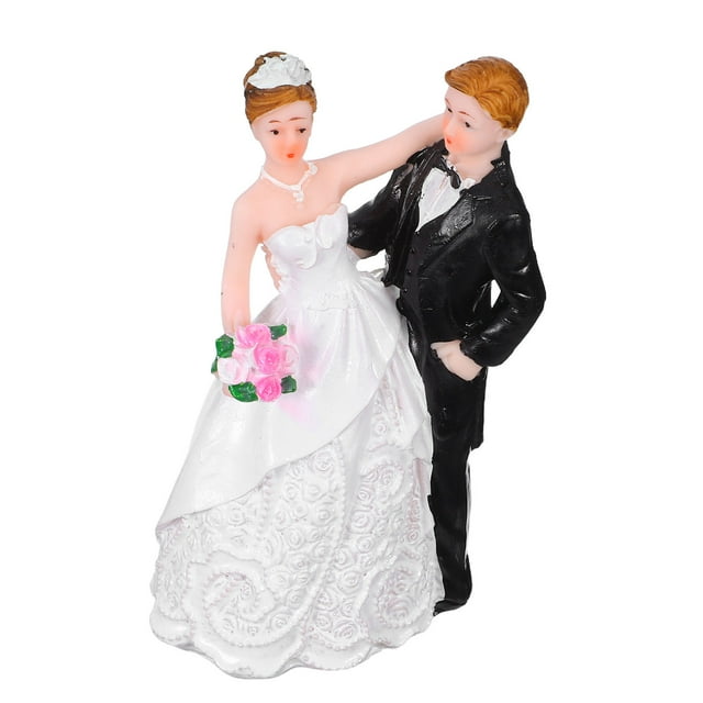 EXHUMKY Estatuilla De En Resina Para De Pastel Boda Y Evento Con Duradero Multicolor