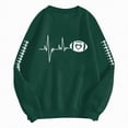 thumbnail image 6 of Towmus Womens Letter Tops Ladies Floral Print Loose Long Sleeve Sweatshirt Round Neck Pullover Top T-Shirt Top Autumn and Winter, 6 of 6