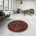 thumbnail image 3 of Ahgly Company Indoor Rectangle Contemporary Saffron Red Oriental Area Rugs, 4' x 6', 3 of 6