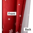 thumbnail image 4 of Christmas Kitchen Curtain Cafe Curtain Velvet Fabric 36 Inch Tier Curtains Window Treatment Rod Pocket for Home Decor 2 Panels for Bathroom, Living Room Christmas Decoration, 4 of 6
