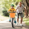 thumbnail image 3 of ELAYARD 1Pcs Orange Bike Basket for Girls Kids Scratch Resistant Accessory, 3 of 5