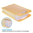 thumbnail image 3 of Uxcell Expanding File Folder A4 Plastic Accordion Files Organizer with Snap Buttons, Yellow, 3 of 5