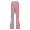 thumbnail image 6 of Hfyihgf Plus Size Corduroy Flare Pants for Women Vintage High Waisted Pants Straight Leg Casual Comfy Bell Bottom Trousers(Pink,3XL), 6 of 8